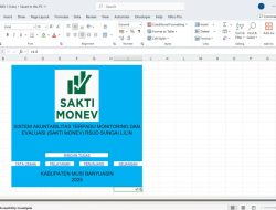 Digital SAKTI MONEV, Langkah Strategis Wujudkan Budaya Kerja Profesional dan Akuntabel