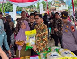 Warga Keluang Muba, Antusias Dapatkan Bahan Pokok dengan Harga Terjangkau