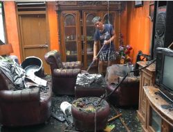 Satu Rumah di Sungai Tawar Palembang Ludes Terbakar, Ini Dugaan Penyebabnya