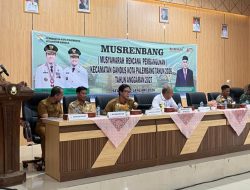 Tetapkan 29 Usulan Prioritas Pembangunan, Camat Gandus Ungkap Satu Masalah