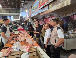 Satgas Saber Pangan Pusat Sidak Pasar Lemabang Palembang