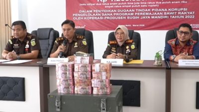 Dugaan Korupsi Program PSR, Kejari Musi Rawas Sita Rp1,26 Miliar