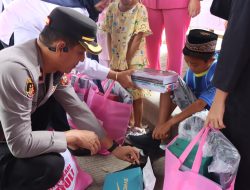 Polres Ogan Ilir Salurkan Bantuan untuk Anak Korban Kebakaran, Dukung Semangat Sekolah