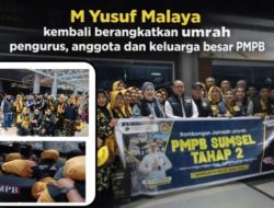 M Yusuf Malaya Kembali Berangkatkan Umrah Pengurus, Anggota dan Keluarga Besar PMPB