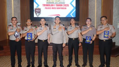 Kapolres Muba Pimpin Evaluasi Kinerja, Dorong Pelayanan Lebih Responsif dan Humanis