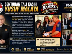 Sentuhan Tali Kasih Yusuf Malaya untuk Keluarga Korban Tenggelam di Jalan Betutu Lama Palembang
