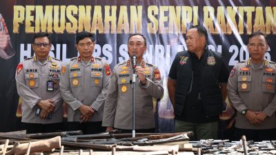 397 Pucuk Senpi Ilegal dan Rakitan Dimusnahkan, Hasil Ops Senpi Musi 2026