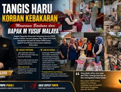 Tangis Haru Korban Kebakaran Menerima Bantuan dari Bapak M Yusuf Malaya
