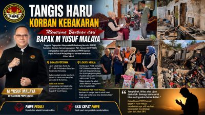 Tangis Haru Korban Kebakaran Menerima Bantuan dari Bapak M Yusuf Malaya