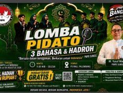 PMPB Sumsel Gelar Lomba Pidato dan Hadroh, Yusuf Malaya Siapkan Uang Pembinaan Jutaan Rupiah