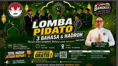 PMPB Sumsel Gelar Lomba Pidato dan Hadroh, Yusuf Malaya Siapkan Uang Pembinaan Jutaan Rupiah