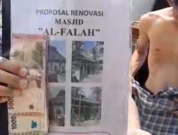 Dua Pria Tertangkap Basah Minta Sumbangan Renovasi Masjid Fiktif