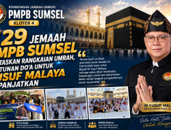 129 Jemaah PMPB Sumsel Tuntaskan Rangkaian Umrah, Lantunan Do’a untuk Yusuf Malaya di Panjatkan