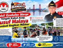Peduli Kesehatan Warga di Tengah Kabut Asap, Yusuf Malaya Kembali Bagikan Masker