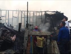 Kebakaran di Pasar 26 Ilir, Dua Rumah Panggung dan Warung Ludes Dilalap Sijago Merah