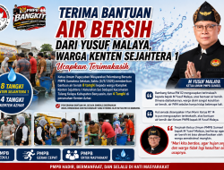 Terima Bantuan Air Bersih dari Yusuf Malaya Warga Kenten Sejahtera 1 Ucapkan Terima Kasih
